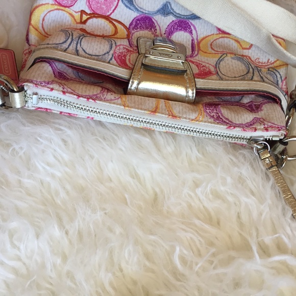 Coach Multi Color Signature C Crossbody - Picture 6 of 8